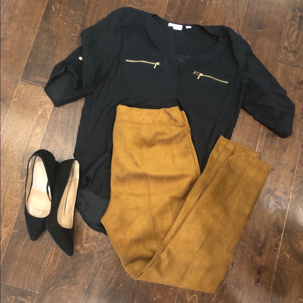 Old Navy faux suede leggings